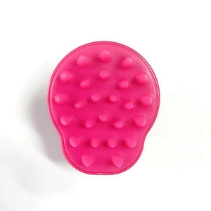 Amazon Hot Sale Hair Brush Eco-Friendly Silicone Material Scalp Massaging Shampoo