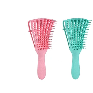 Best Private Logo Wet Afro Detangle Comb Detangling Hair Brush For Curly