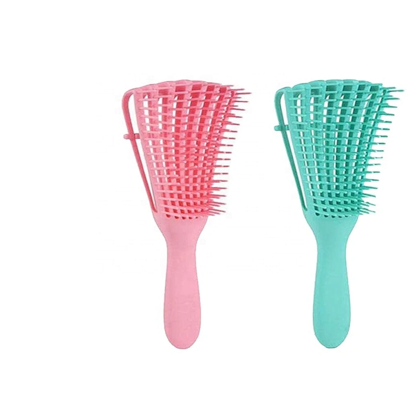 Best Private Logo Wet Afro Detangle Comb Detangling Hair Brush For Curly