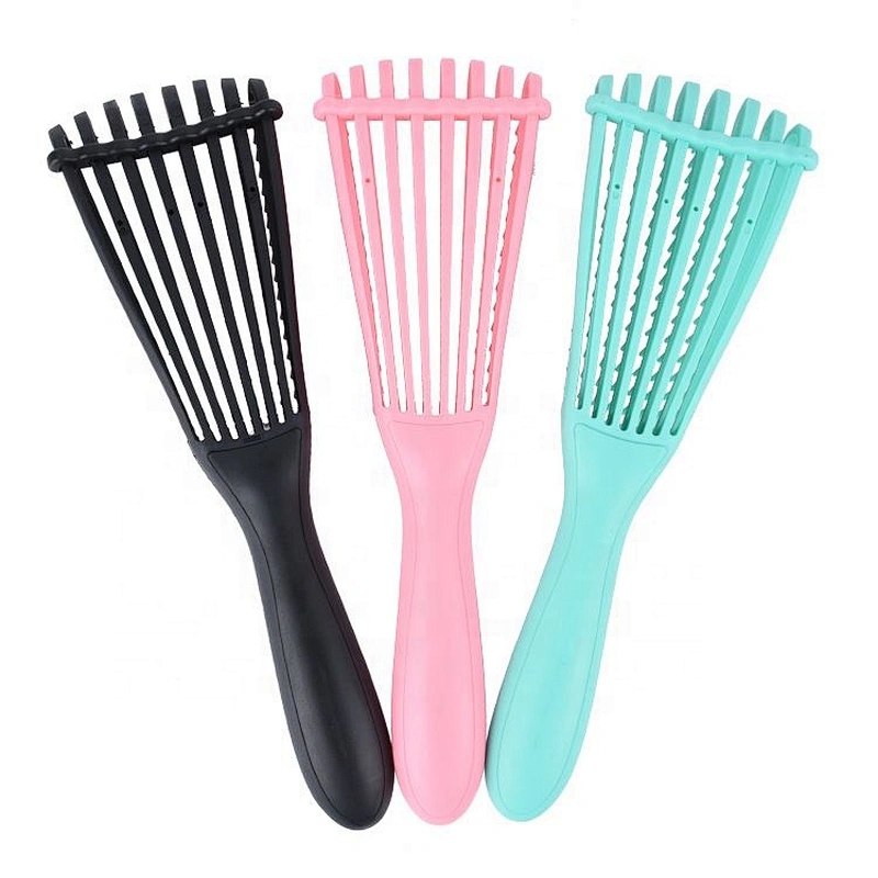 Amazon hot sale eight free moving arms Plastic 8 Rows Anti-Static Scalp massage detangle Women's Hair Detangling Brush