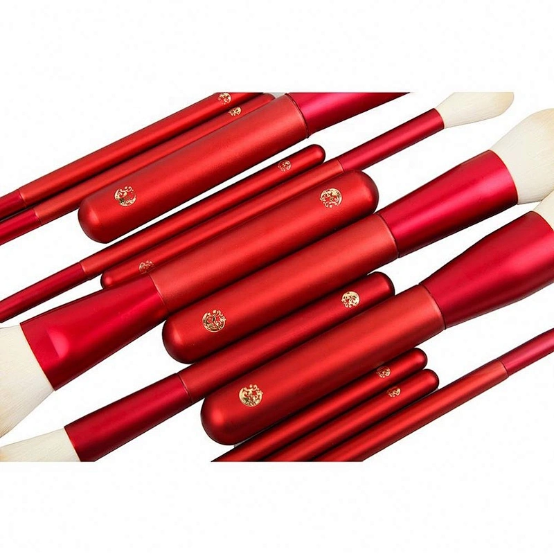 2018 Latest Arrival New Oriental Style Design Cosmetic Makeup Brushes 12 Pcs Set Pack Make Up Kit