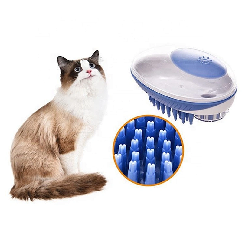 Portable Pet Bath Brush Squeezable Hair Comb Manual Massage Washing For Cat And Dog