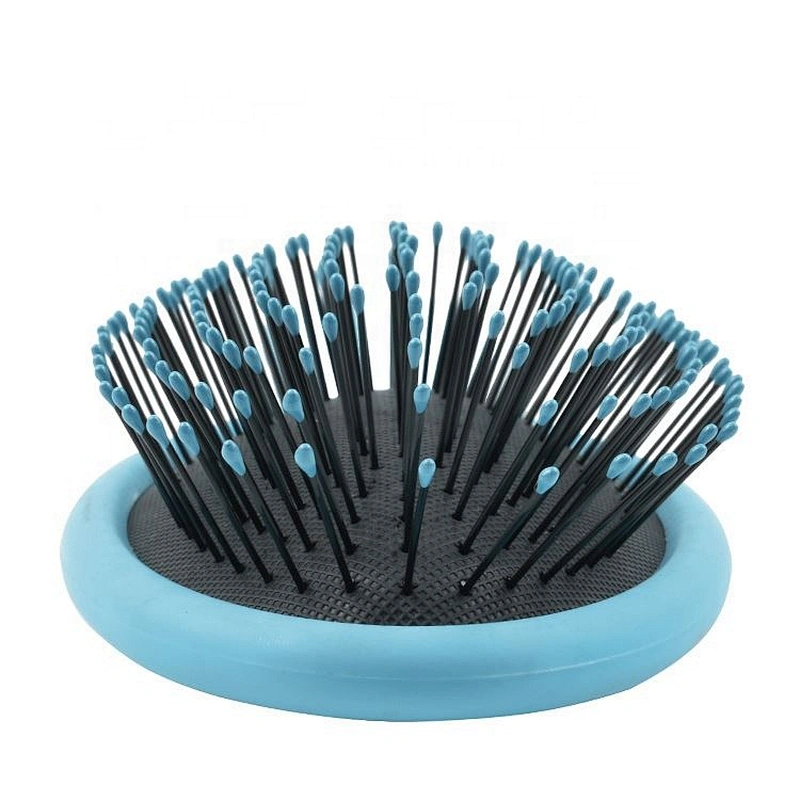 Colorful hair care brush massager soft cushion nylon bristles wet salon use hair brush