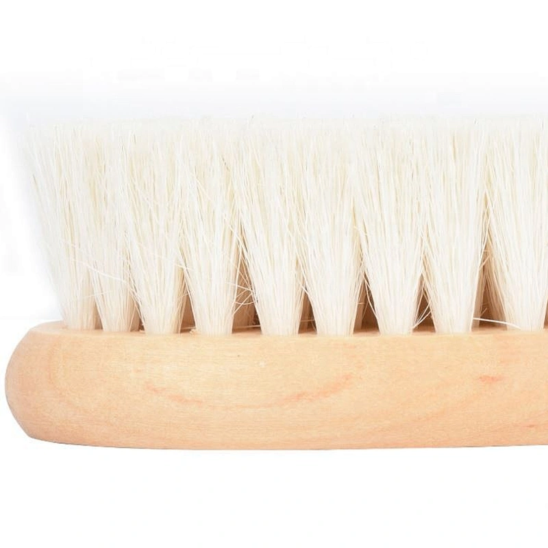 Wood Handle Material and soft Bristle Brush Material Baby Goat Bristle Cute Newborn kids HairBrush