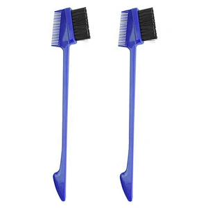 Professional Double Sided Eyebrow Lash Comb private label hair edge control brush
