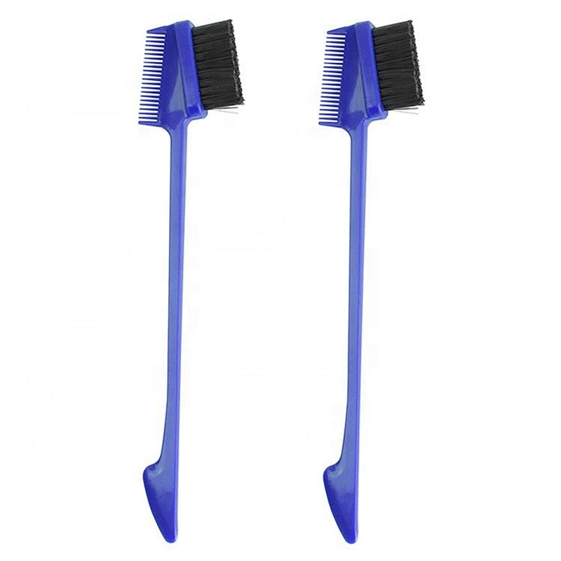 Professional Double Sided Eyebrow Lash Comb private label hair edge control brush