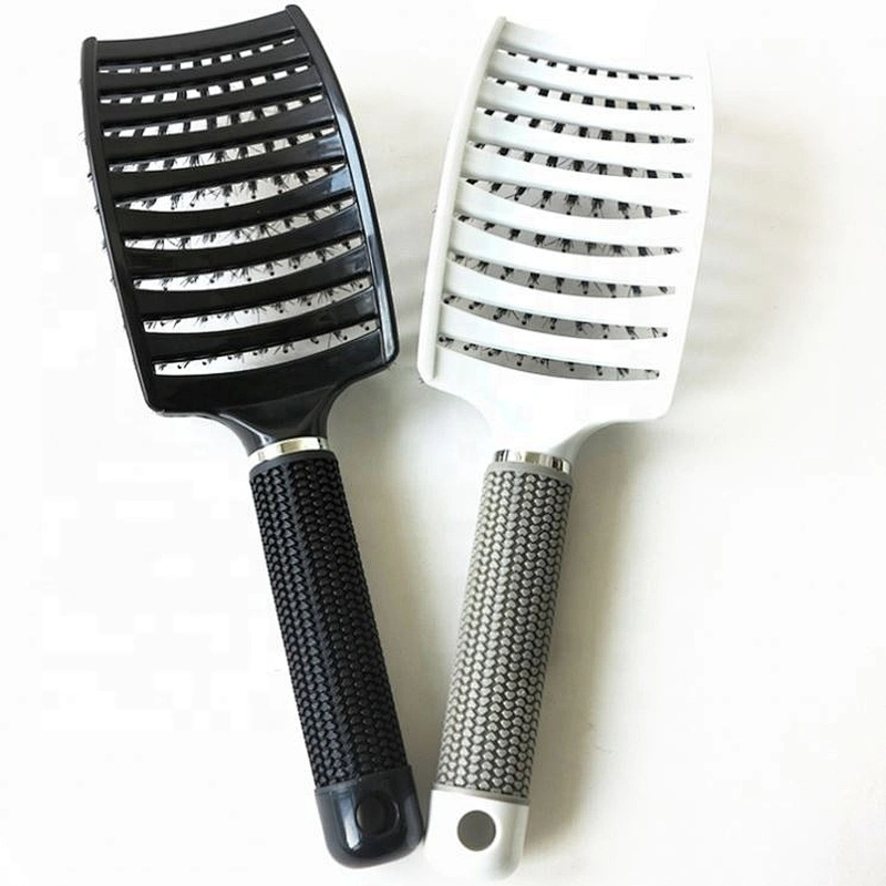 Ceramic Hair Straightener Brush Fast Straightening Electric Comb Flat Iron Lcd Display Digital Heating