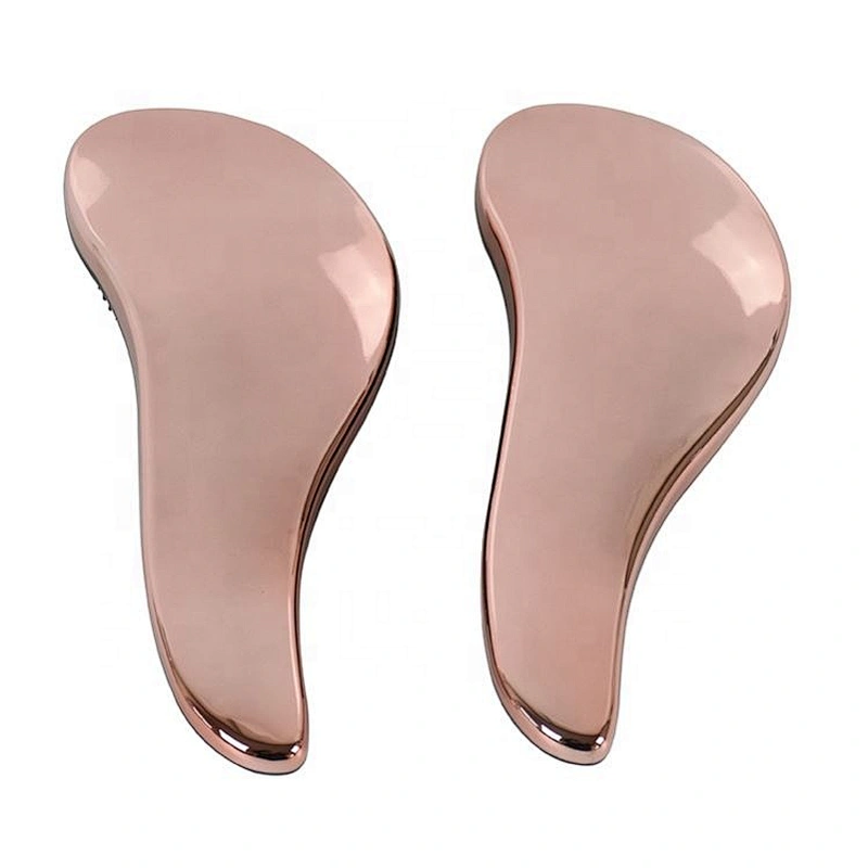 Hot Factories Wholesale customize Women Comfortable Extension Loop detangler electroplated Hair Brush
