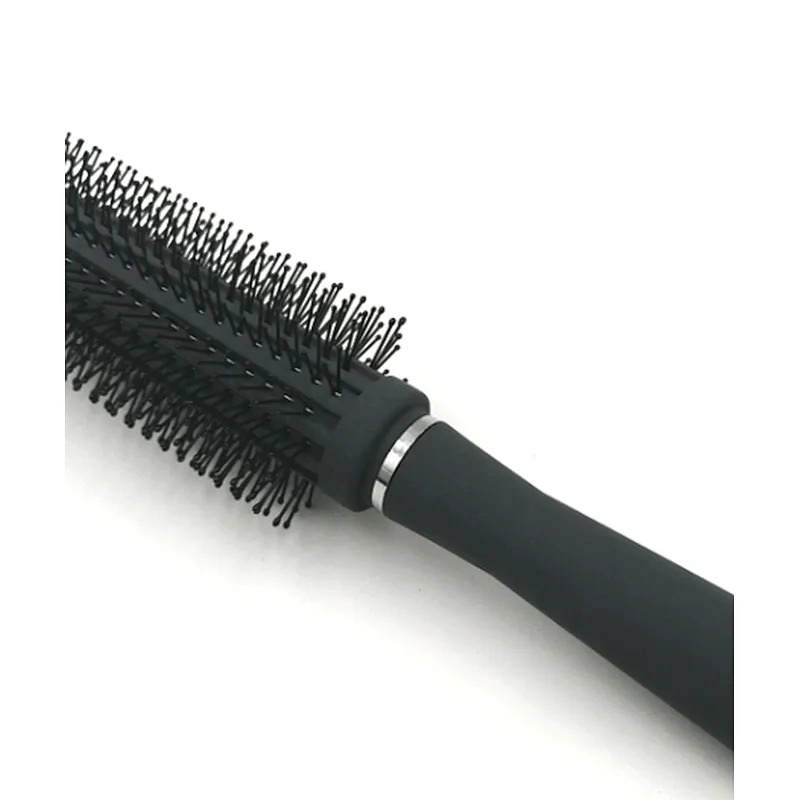 Lirong Professional Hair Brush Bristle Detangling Wet Plastic Custom Logo Thin Nylon Round Laser