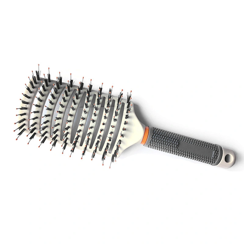 Xinlinda brand Boar Bristle Brush Curved and Vented Detangling Hair Brush for Women Hair Vent Brush Gift kit