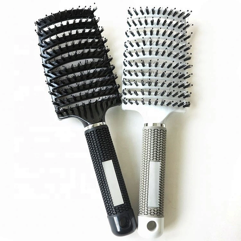 Ceramic Hair Straightener Brush Fast Straightening Electric Comb Flat Iron Lcd Display Digital Heating