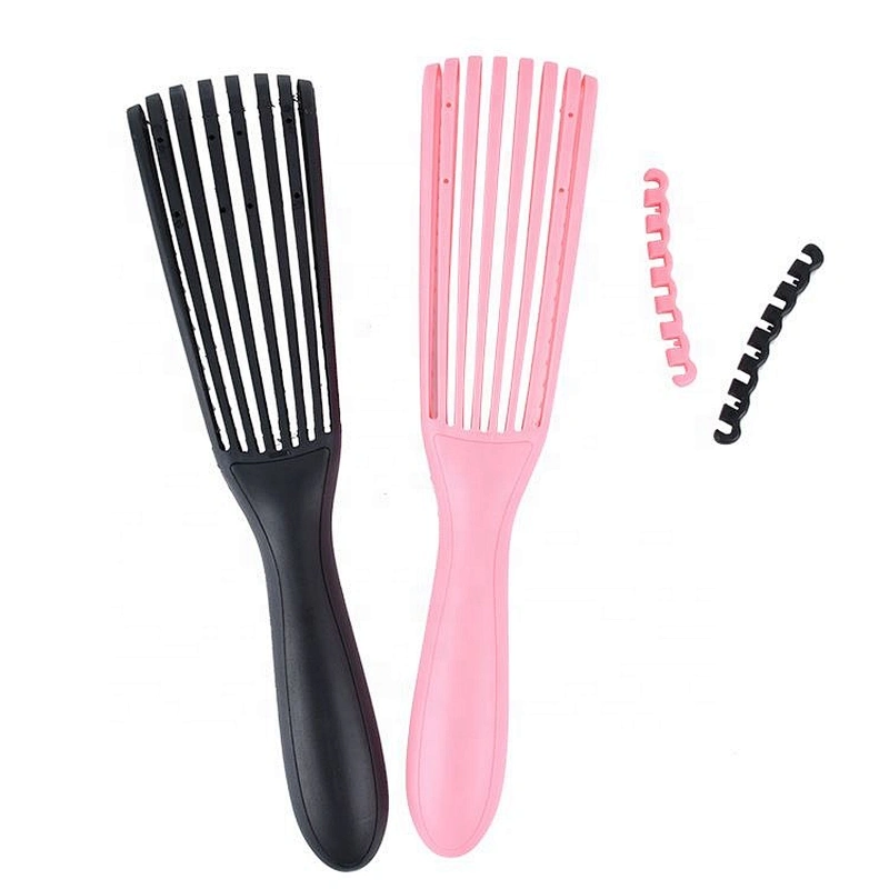 Hot sale fashional comfortable multicolor bristles octopus 8 rows detangler brush