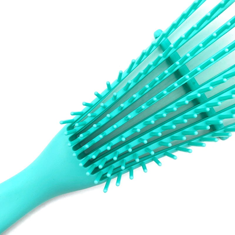 Knot Hairdressing Salon Ventilation Hair Brush Knot Little MOQ Wet Octopus Hair Extension Care Plastic Waterproof