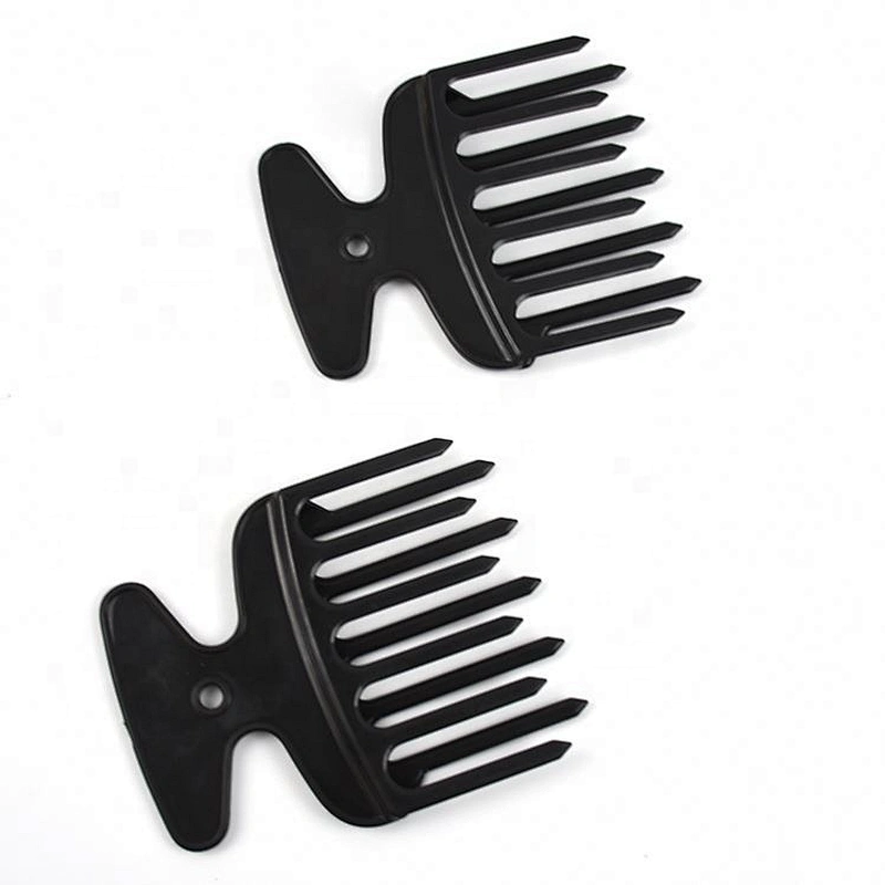 Professional plastic hair afro picks double tooth comb hairdressing styling tool hair clipper comb
