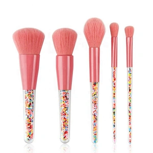 Candy Makeup Brush 5Pcs Portable Travel Set Cute Cosmetic