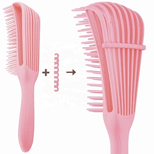 Best Private Logo Wet Afro Detangle Comb Detangling Hair Brush For Curly