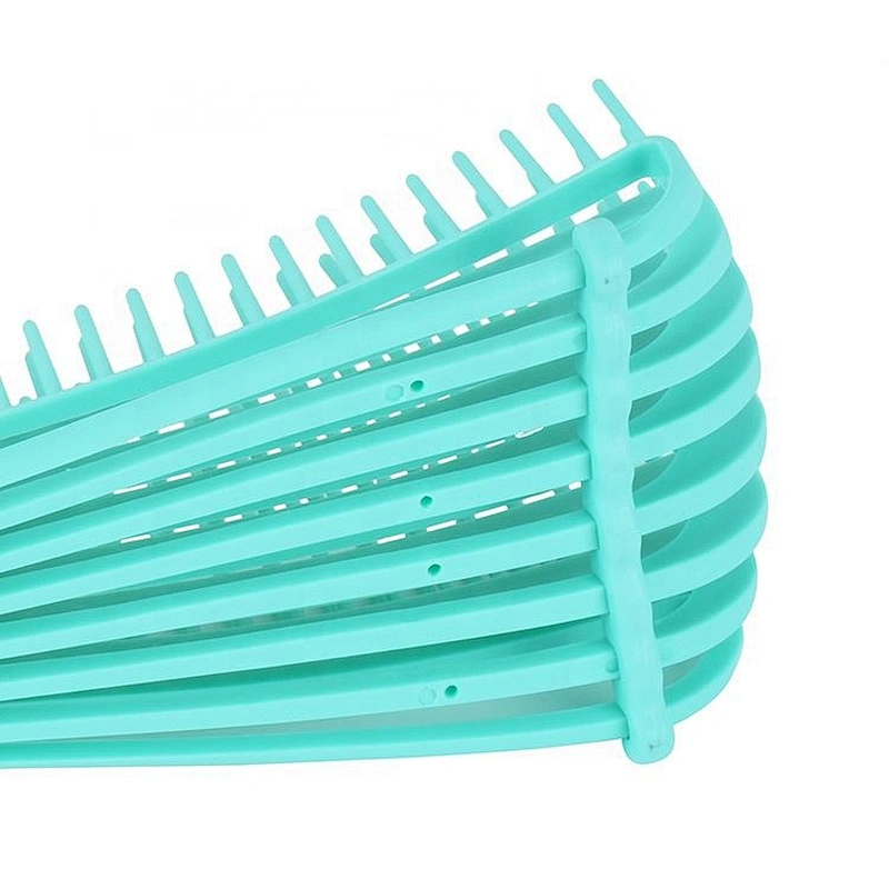 PVC box set octopus shape 8 lines air wave brush for hair fast drying plastic flexible hairbrush detangle