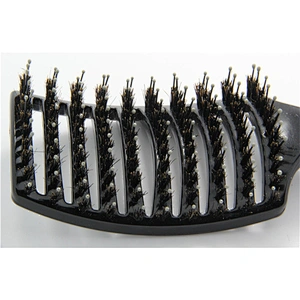 Boar Bristle Hair Brush - Curved And Vented Detangling For Long, Thick, Thin, Curly & Tangled