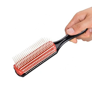 Factory Direct Top Selling Abs Custom Plating Denman Hair Brush