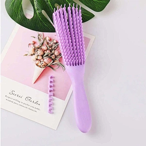 Detangling Brush For Natural Hair-Detangler African America 3A To 4C Kinky Wavy, Curly, Coily Hair, Detangle Easily
