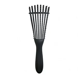 Wholesale Custom Logo Products Eight Rows Detangling Massage Detangle Hair Brush For Curly