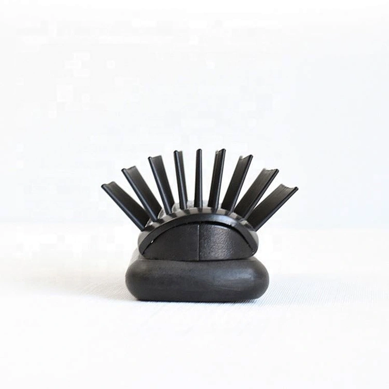 Custom logo printing mens black tangle denman hair brushes 9 rows