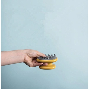 Wet Dry Comb Head Rubber Silicone Hair Scalp Massager Shampoo Brush Scrubber Dandruff