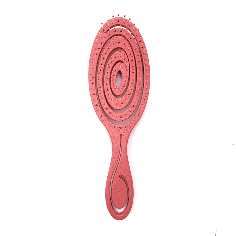 2020 New Design Anti-Static Personalized Flexible Vent Quickly Anti Static Hairdressing Curved Hair Brush