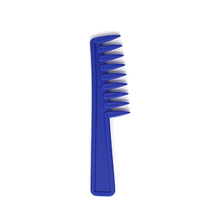 Xinlinda brand Different types customized Popular blue plastic small wide tooth hair comb