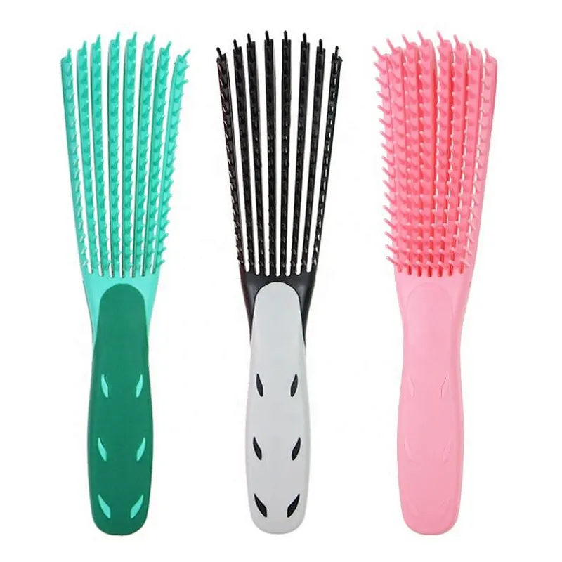 African American Hair Comb Afro Detangling Brush For Natural Hair-Detangler America 3A To 4C Kinky Wavy