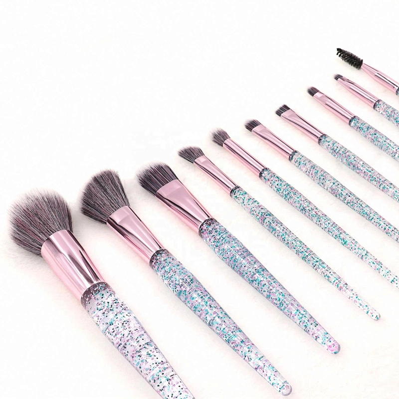 Makeup Brushes Set Eye Shadow Blending Eyeliner Eyebrow 2020 Wholesale 10 Pcs Foundation Fan Brush Synthetic Hair Shaving Brush