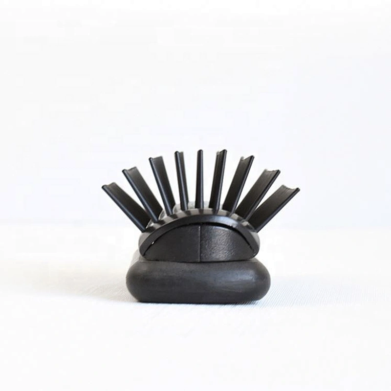 wonderful hard bristle Men's black strong 9 rows unique styling Denman Hair Brushes