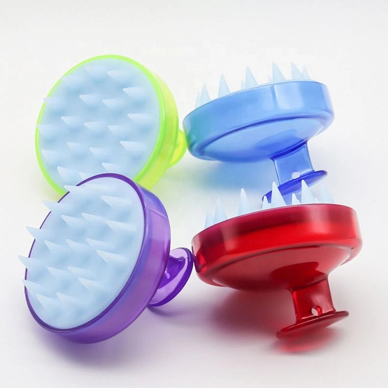 Hair Scalp Massager Shampoo Brush Soft Silicone Head