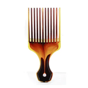 Xinlinda brand hot selling durable amber Customized Logo Colors Afro head massage beard comb