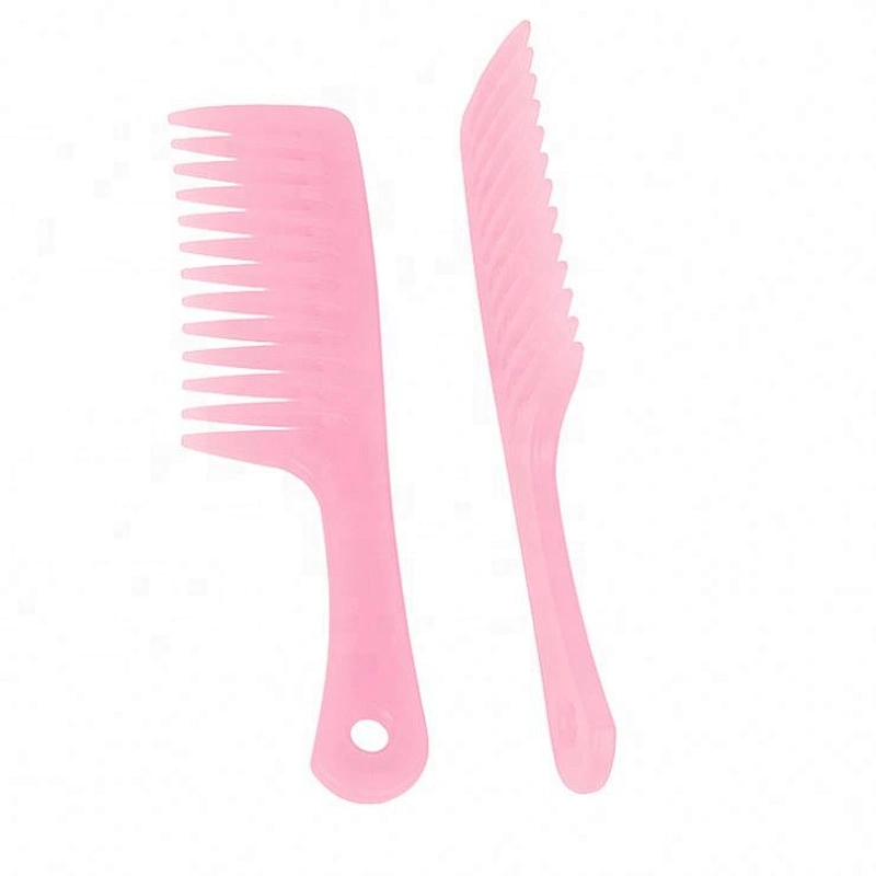 Plastic personal magic salon barber hair dye custom logo detangling comb wide tooth