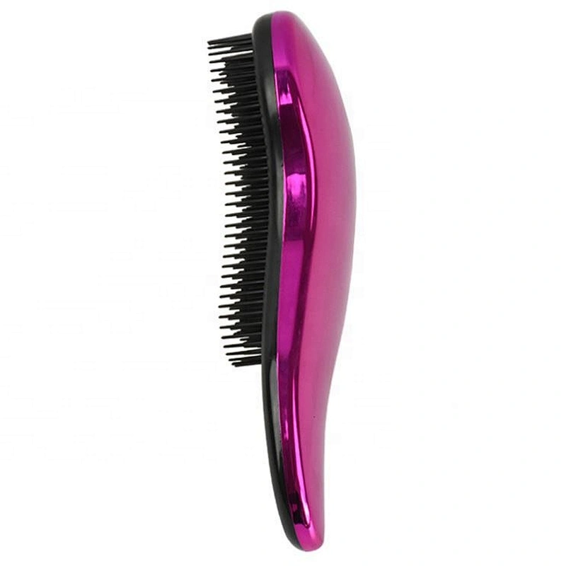 New fashion style OEM manufacturer color change shiny tangle free scalp customized detangling hair brush