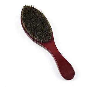 men's grooming beard brush new design eco friendly wooden wave brush 360 curved men hair brush
