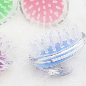 Hair Scalp Massaging Shampoo Brush Silicone Soft Comb For Care Cleaning Shower