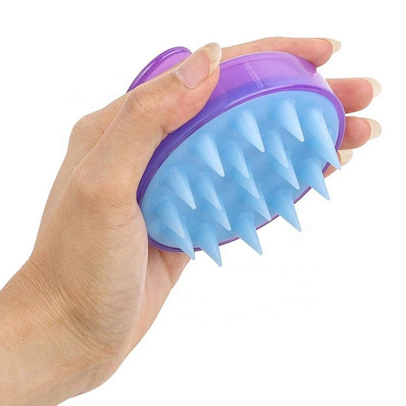 Hair Scalp Massager Shampoo Brush Soft Silicone Head Scratcher For Shower