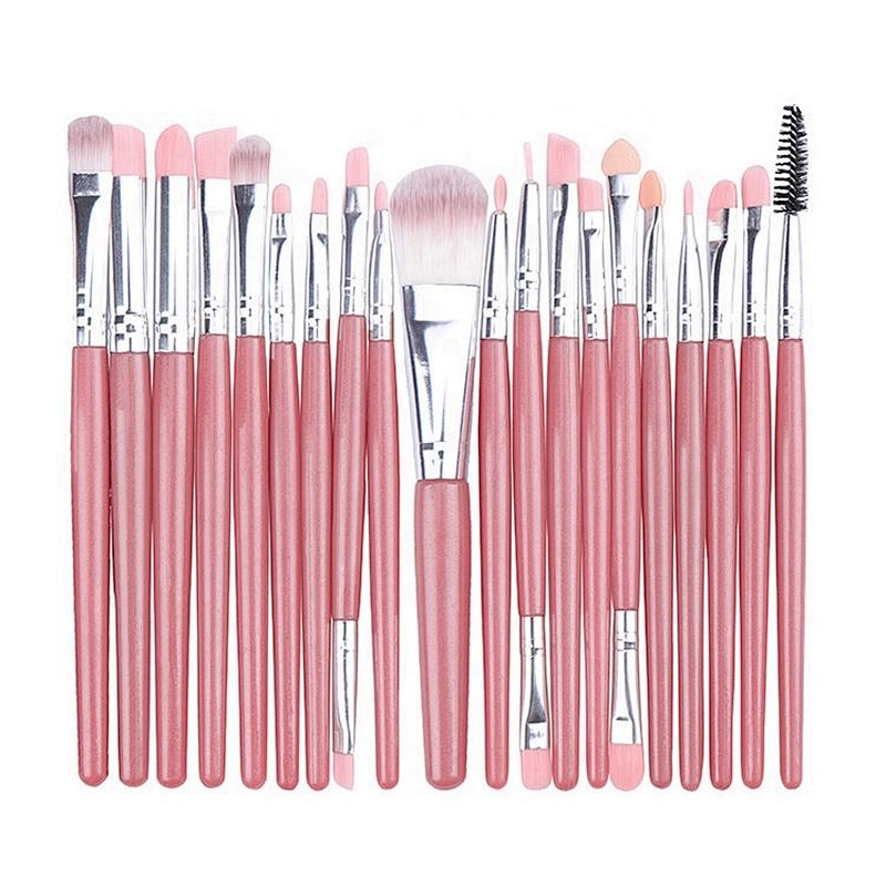 20 Makeup Brushes Beauty Tool Kit Eye Shadow Brush Neutral Non-Logo