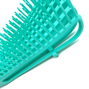 Hot selling stylish comfortable multicolor bristles octopus eight row Detangler brush