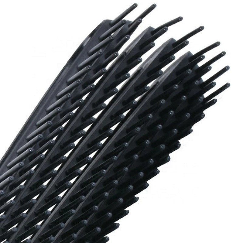 Black Personalized cheap wet detangling detachable curve vent fast drying hair brush