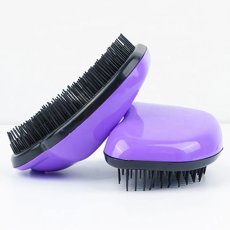 2020 Hot sale cheap durable plastic cover TPE tooth detangling hairbrush
