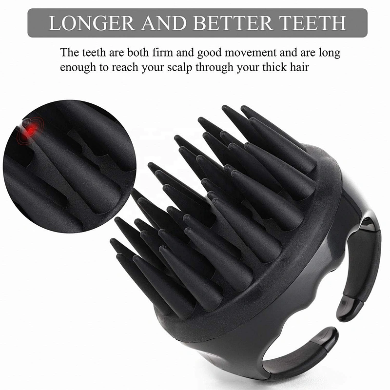 Silicone Head Scrubber Dandruff Brushsilicone Bristle Hair Scalp Massager Shampoo Brush