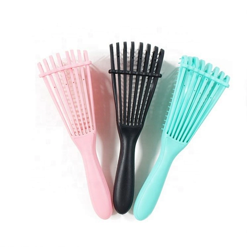 Green Easy Detangle Comb Private Label Silicone Curly Bristle Detangling Hair Brushes Manufacturers