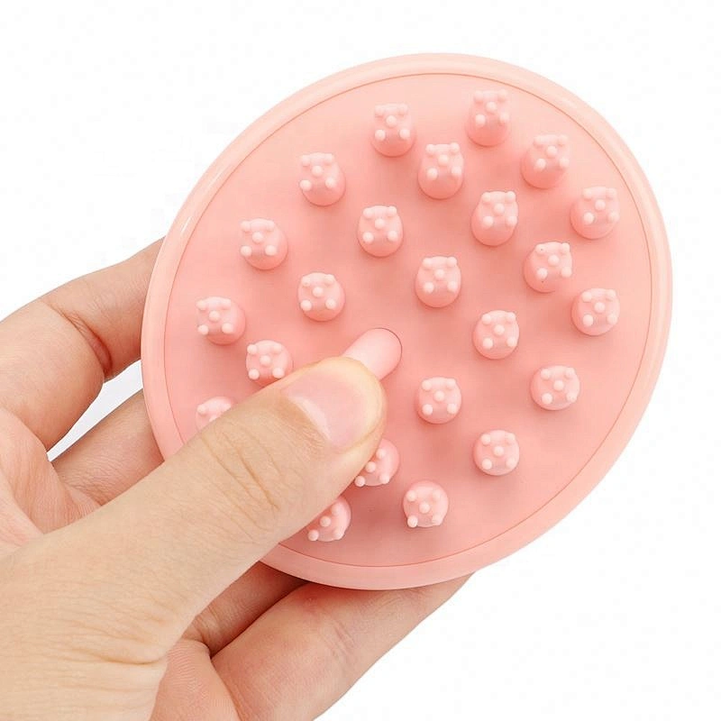 Free Samples Silicone Head Scalp Massage Shampoo Brush
