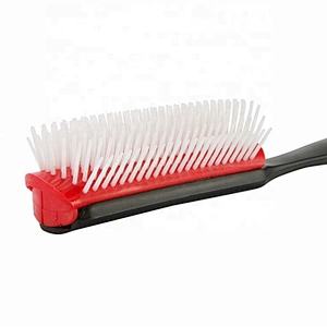 Amazon Hot Sell Personalized Nylon Bristles Detangling Hair Brush 9 Row Denman