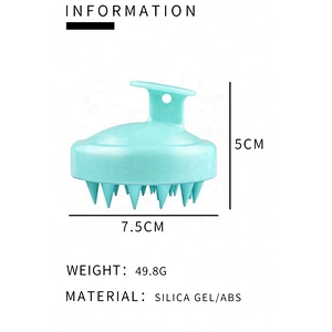 Private Logo Small Cleaning Invigorating Head Hair Rejuvenating Scalp Scrubber Shampoo Massage Brush