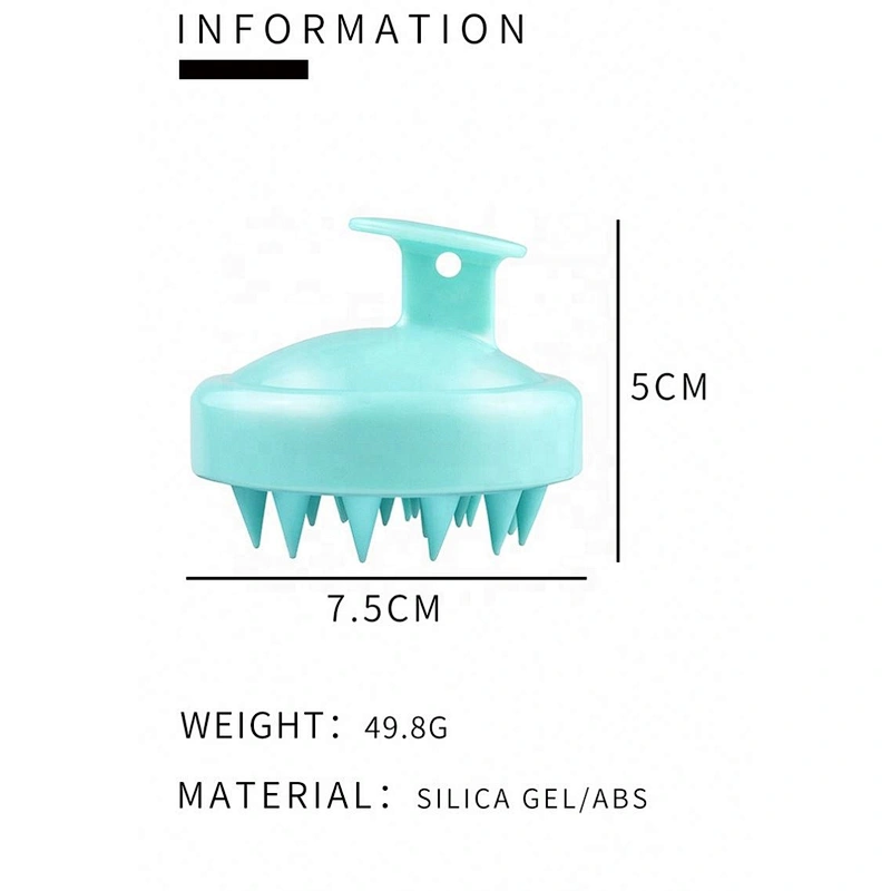 Private Logo Small Cleaning Invigorating Head Hair Rejuvenating Scalp Scrubber Shampoo Massage Brush