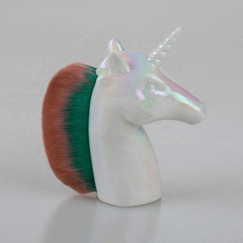 2019 New Fashion Rose Gold Colorful Scatter Brush Horse Head Manicure Makeup Tools